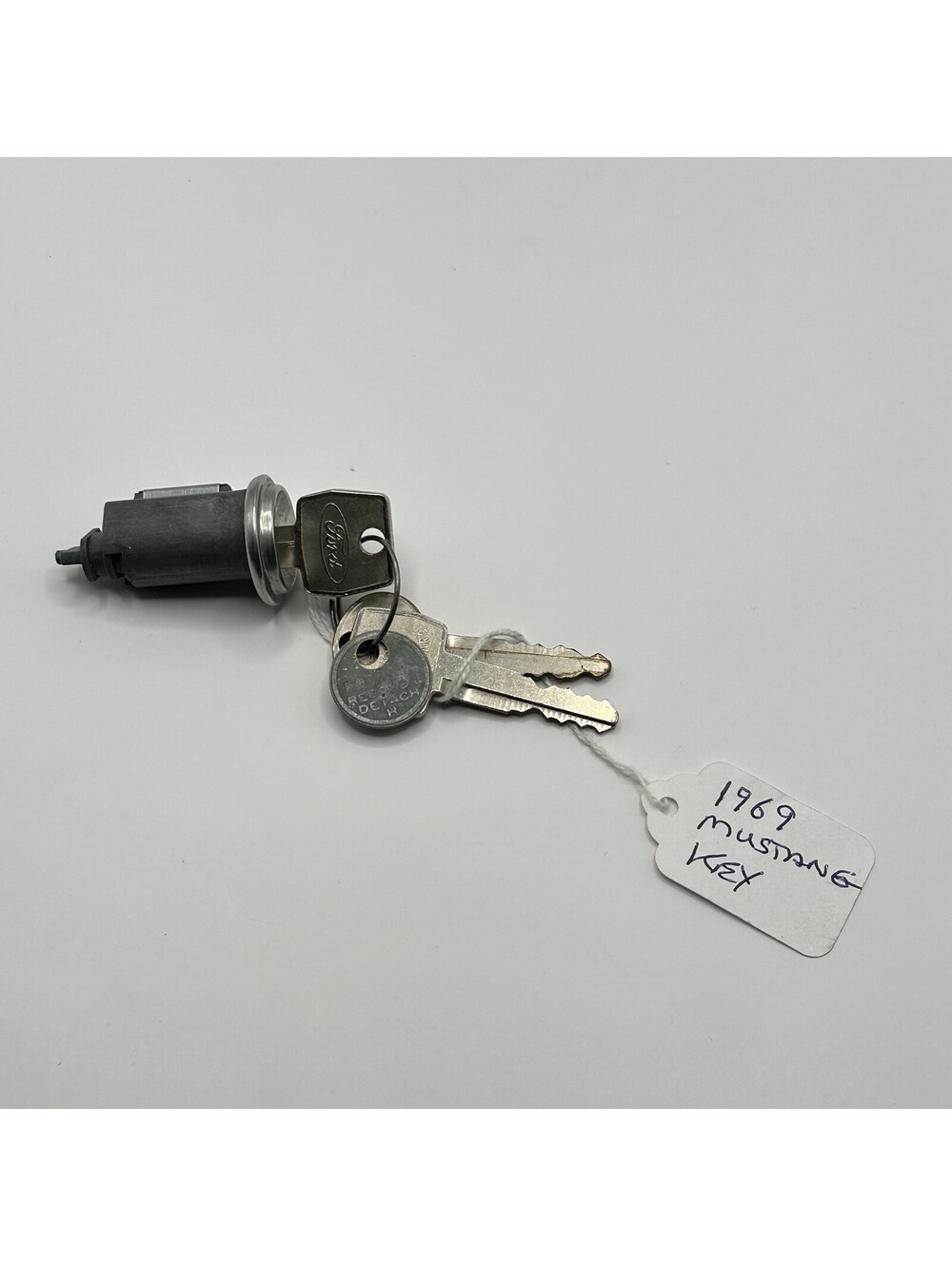 1967 1968 1969 Ford Mustang Ignition Lock Cylinder w/ Ford Logo Keys Vintage